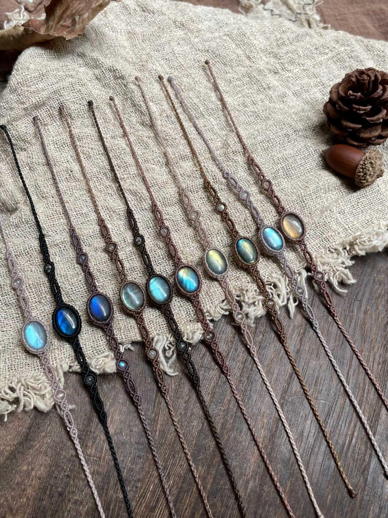 Labradorite Macramé Bracelet